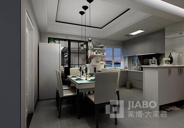 湘潭金水灣104㎡三室兩廳現(xiàn)代風(fēng)格裝修效果圖